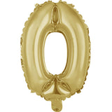 14" Number White Gold Foil - Single Pack-Choose Number Balloon Exchange