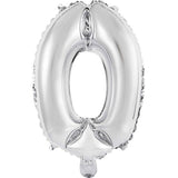14" Number Silver Foil - Single Pack=Choose Number Balloon Exchange