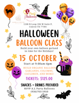 OCTOBER 15TH BALLOON CLASS WITH KORRA'S DECOR