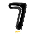 40" (inch) Black Number from 0 to 9, Foil Balloon