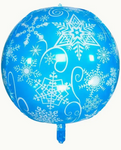22" Snowflake, Orbz Foil Balloons