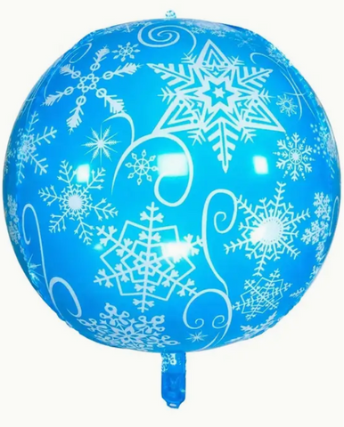 22" Snowflake, Orbz Foil Balloons