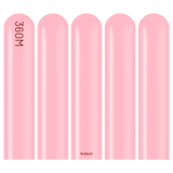 Kalisan Nozzle Up Standard Flamingo Pink - 360 Modelling 3"/60", 50 Pieces
