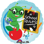 18" School Rules Balloon