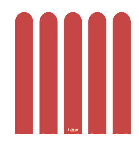 Kalisan Nozzle Up Standard Deep Red - 260 Modelling 2"/60", 50 Pieces