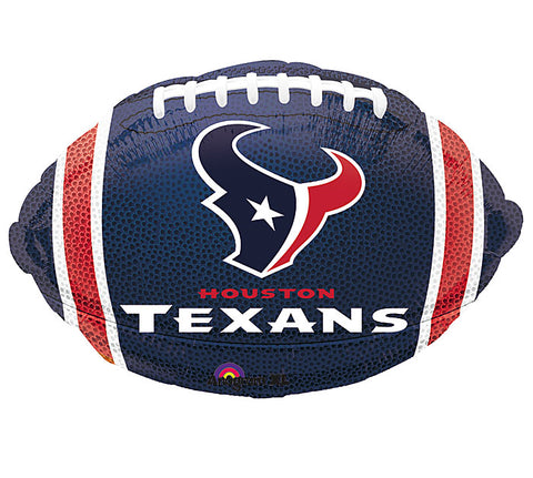 17" Junior Shape Houston Texans NFL Football Team Colors Balloon
