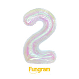 40" (inch) Iridescent Number from 0 to 9, Foil Balloon