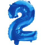 14"  Number Royal Blue Foil - Single Pack-Choose Number Balloon Exchange