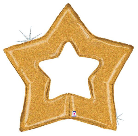 48" Gold Star Holographic-Packaged