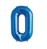 34" (inch) Royal Blue Number from 0 to 9, Foil Balloon