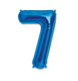 34" (inch) Royal Blue Number from 0 to 9, Foil Balloon