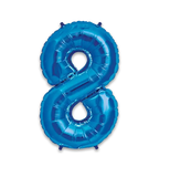 34" (inch) Royal Blue Number from 0 to 9, Foil Balloon
