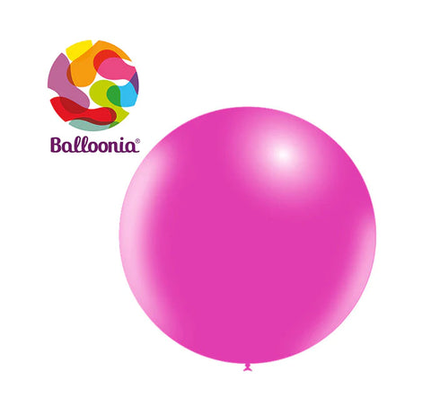 Balloonia 2FT Balloon Pastel Latex Fuchsia  5CT