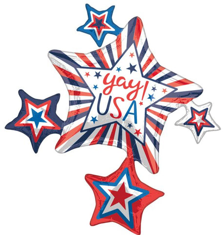35" Yay USA Star Cluster