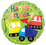 17" Happy Birthday Trucks