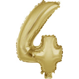 14" Number White Gold Foil - Single Pack-Choose Number Balloon Exchange