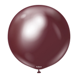 Kalisan Latex Mirror Burgundy- 24", 2 Pieces