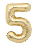 40" (inch) White Gold Number from 0 to 9, Foil Balloon (Copy)