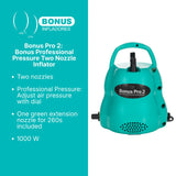 Bonus Pro 2 Inflator: Bonus Professional Pressure Two Nozzle Inflator