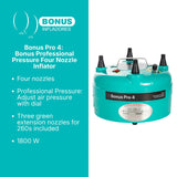 Bonus Pro 4 Inflator: Bonus Professional Pressure Four Nozzle Inflator