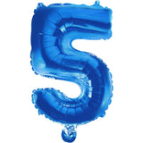 14"  Number Royal Blue Foil - Single Pack-Choose Number Balloon Exchange
