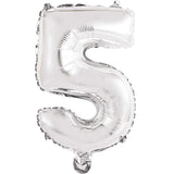 14" Number Silver Foil - Single Pack=Choose Number Balloon Exchange