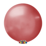 Globos Payaso 24in Balloon Deco Translucid Cherry Red 3ct