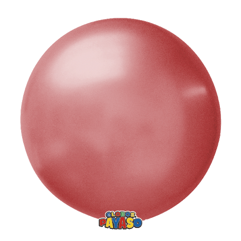 Globos Payaso 24in Balloon Deco Translucid Cherry Red 3ct