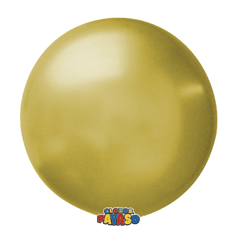 Globos Payaso 24in Balloon Metallic Gold 3ct