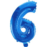 14"  Number Royal Blue Foil - Single Pack-Choose Number Balloon Exchange