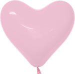 12" Fashion Pink Heart 50/pk, Sempertex