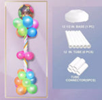 72in (6ft) Balloon Column W/12.5in Base White