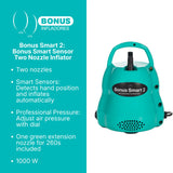 Bonus Smart 2 Inflator: Bonus Professional Pressure Two Nozzle Inflator