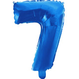 14"  Number Royal Blue Foil - Single Pack-Choose Number Balloon Exchange