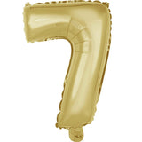 14" Number White Gold Foil - Single Pack-Choose Number Balloon Exchange