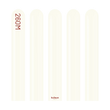 Kalisan Nozzle Up Retro White - 260 Modelling 2"/60", 50 Pieces