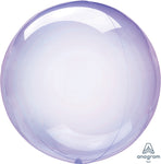 18" Crystal Clearz Purple Balloon