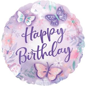 18" FLUTTERS HAPPY BIRTHDAY HX