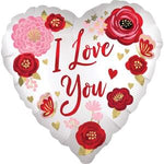 18" SATIN LOVE YOU FLOWERS-ANAGRAM