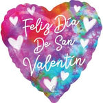 18" TIE-DYE FELIZ DIA de SAN VALENTIEN-SPANISH