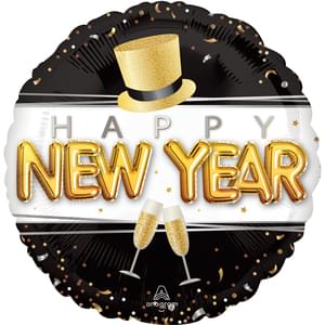 18" HAPPY NEW YEAR POP CLINK CHEERS