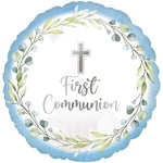 18" MY FIRST COMMUNION BLUE
