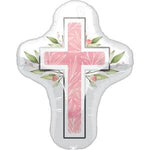 28" MY FIRST COMMUNION PINK SUPER SHAPE