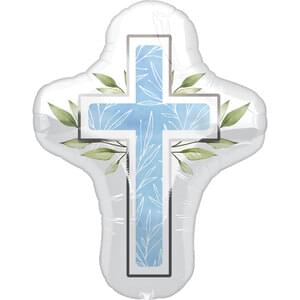 28" MY FIRST COMMUNION BLUE SUPER SHAPE
