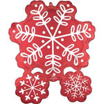 30" SATIN NORDIC SNOWFLAKES SUPER SHAPE