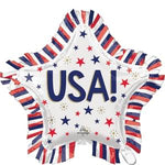 28" USA STAR FRINGE SUPER SHAPE