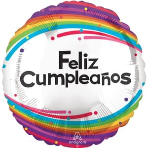 18" FELIZ CUMPLEANOS ARCOIRIS HX