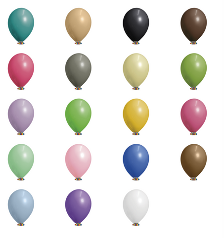 Globos Payaso 5in Balloon Decorator Assorted 100ct