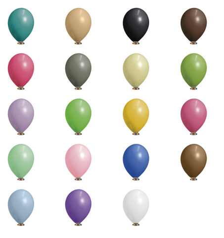 Globos Payaso 9in Balloon Translucid Assorted 50ct