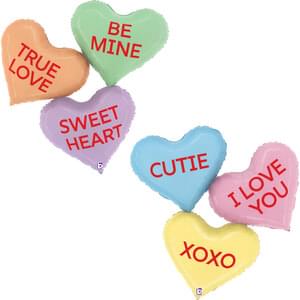 37" CONVERSATION HEART MESSAGES